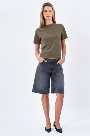 Boyfriend T-shirt - Army Grønn