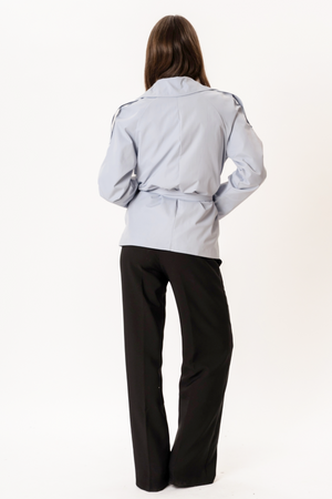 Sia Short Trenchcoat - Lyseblå