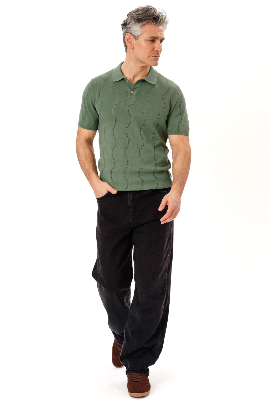 William Regular Jeans - Helt Svart