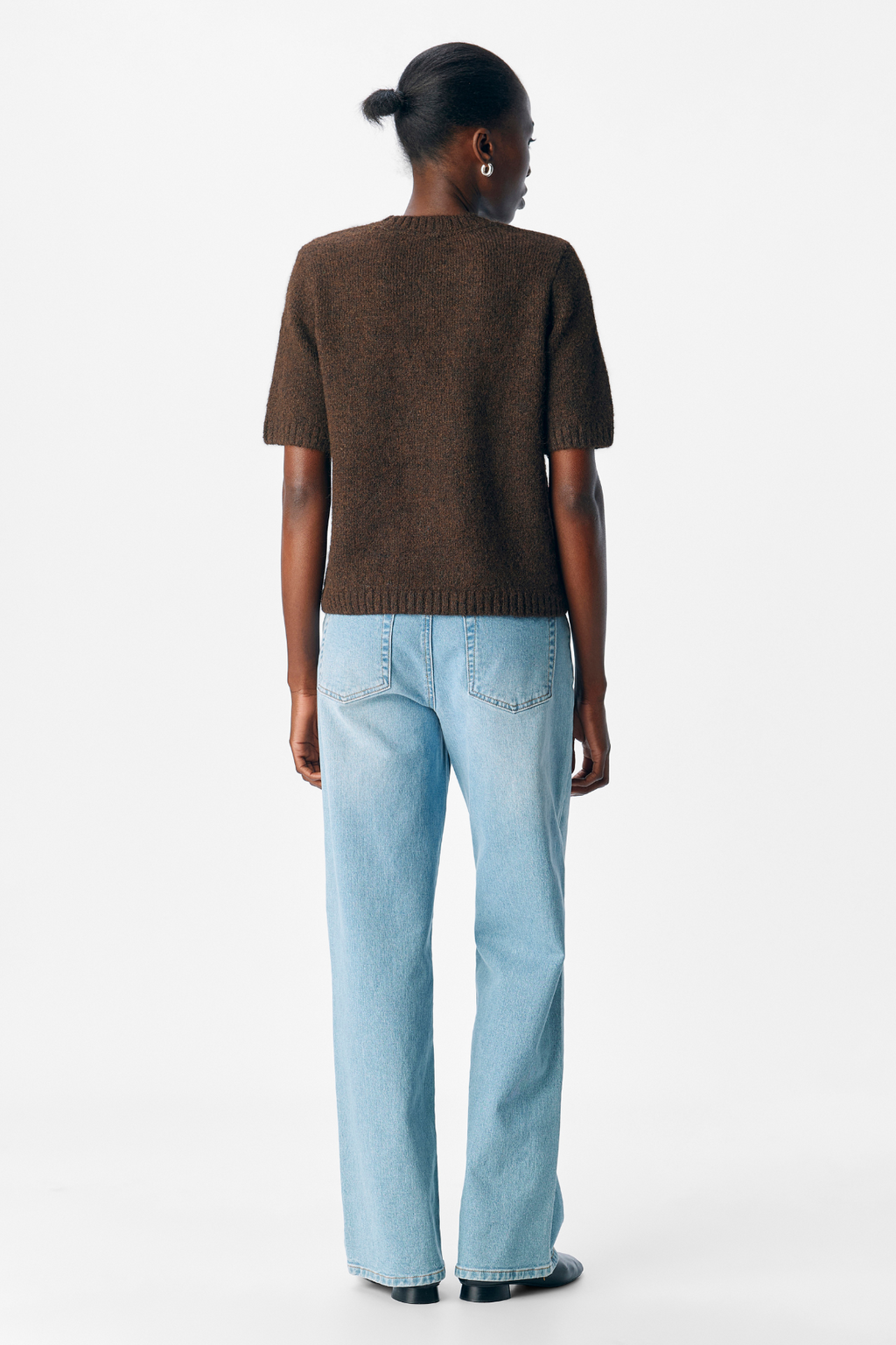 Aggia S/S Strikkegenser - Sjöbrun