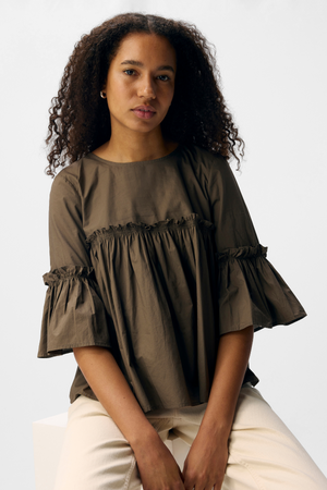 Håp Hals Top - Morel