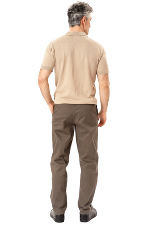 Nathan Strikket Polo - Sand