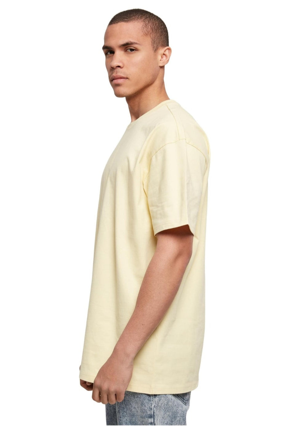 Heavy Oversized T-skjorte - Myk Gul