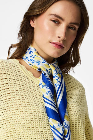 Scout O-Neck Strikket Cardigan - French Vanilla
