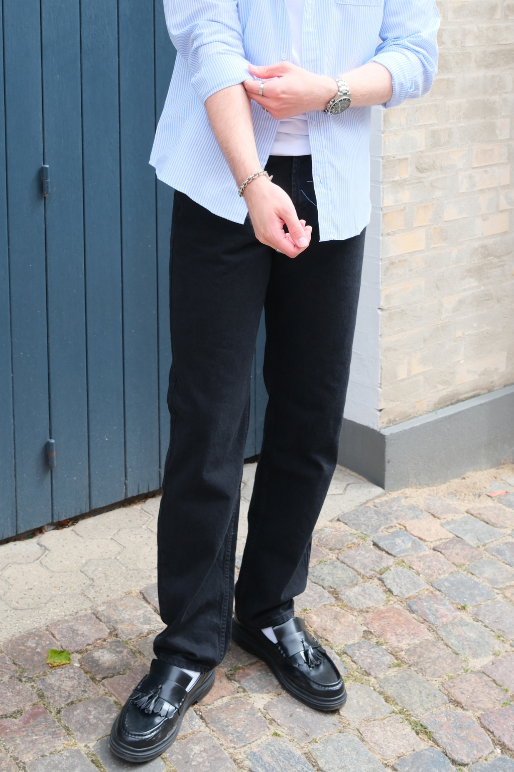 Relaxed Fit Jeans - Helsvart