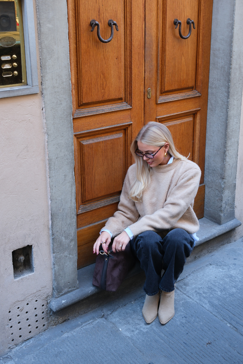 Hazel Strikkegenser - Ecru