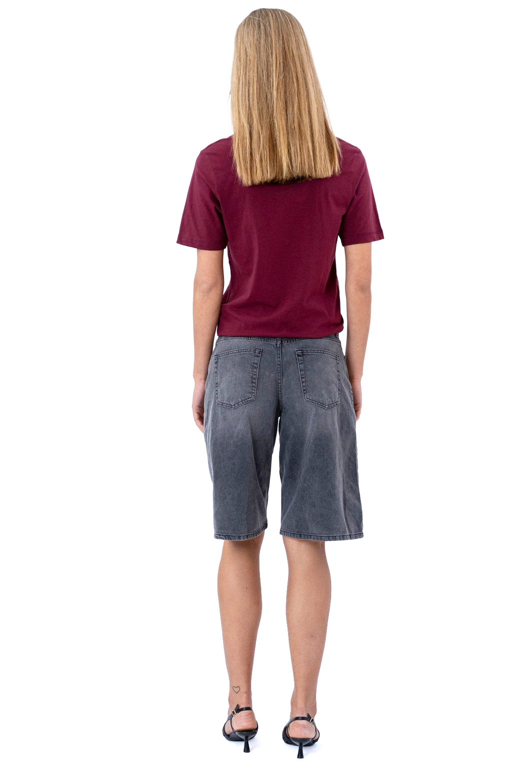 Boyfriend T-shirt - Bordeaux Rød
