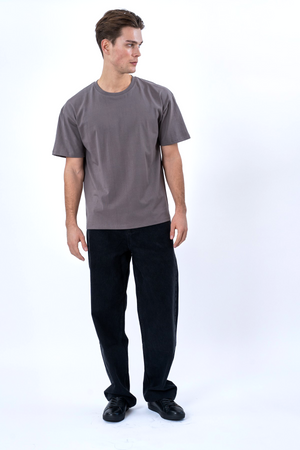 Heavy Boxfit Tee - Mørkegrå