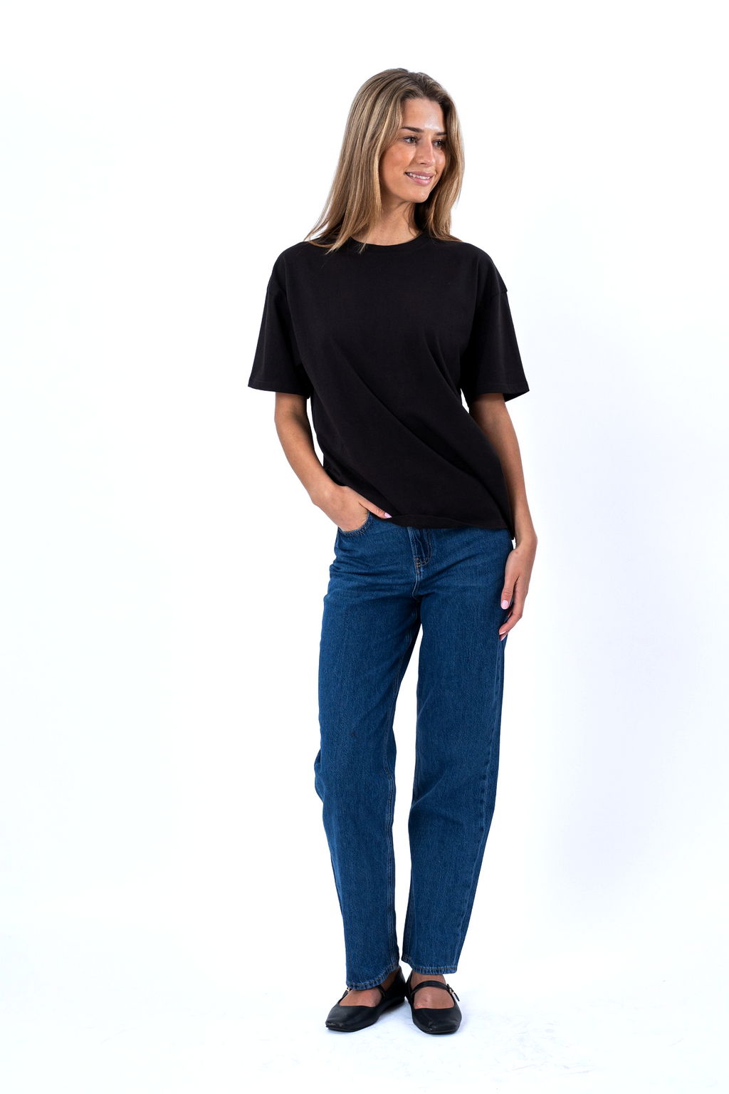 Heavy Boxfit Tee - Svart