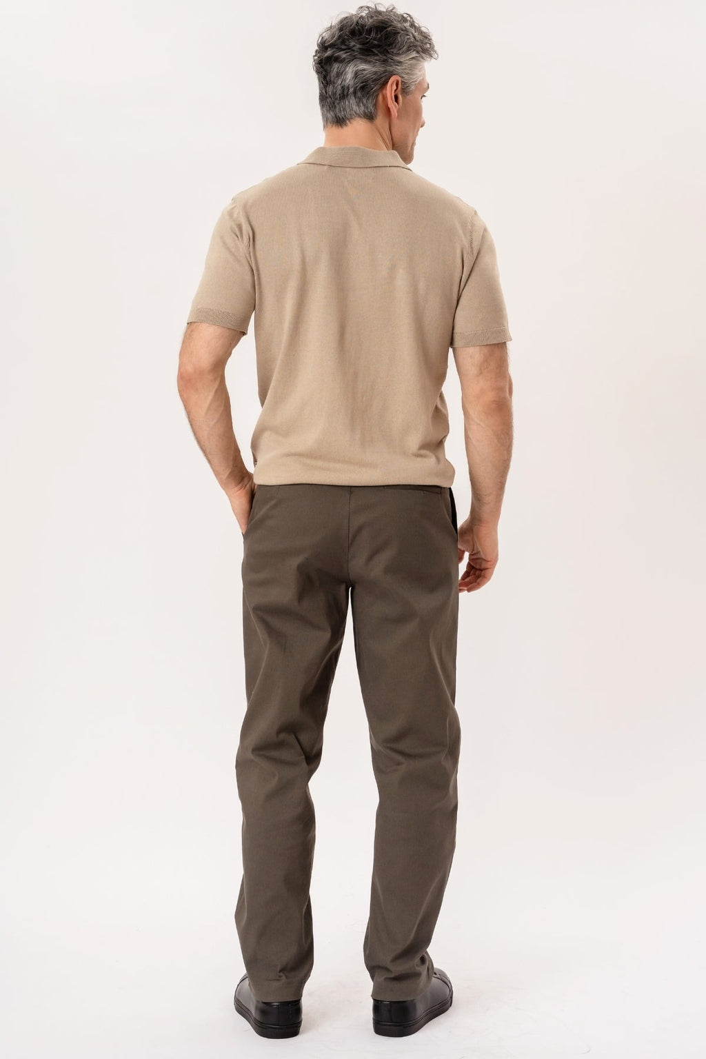 Nathan Strikket Polo - Sand