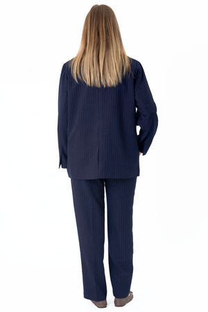Oversized dress (Navy Pinstripe) - Pakketilbud