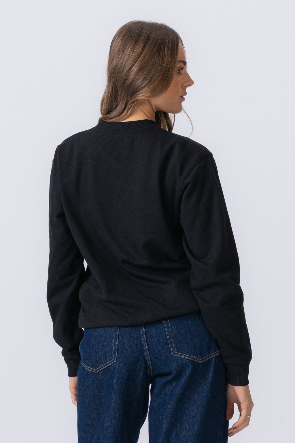 Basic Crewneck - Svart (dame)