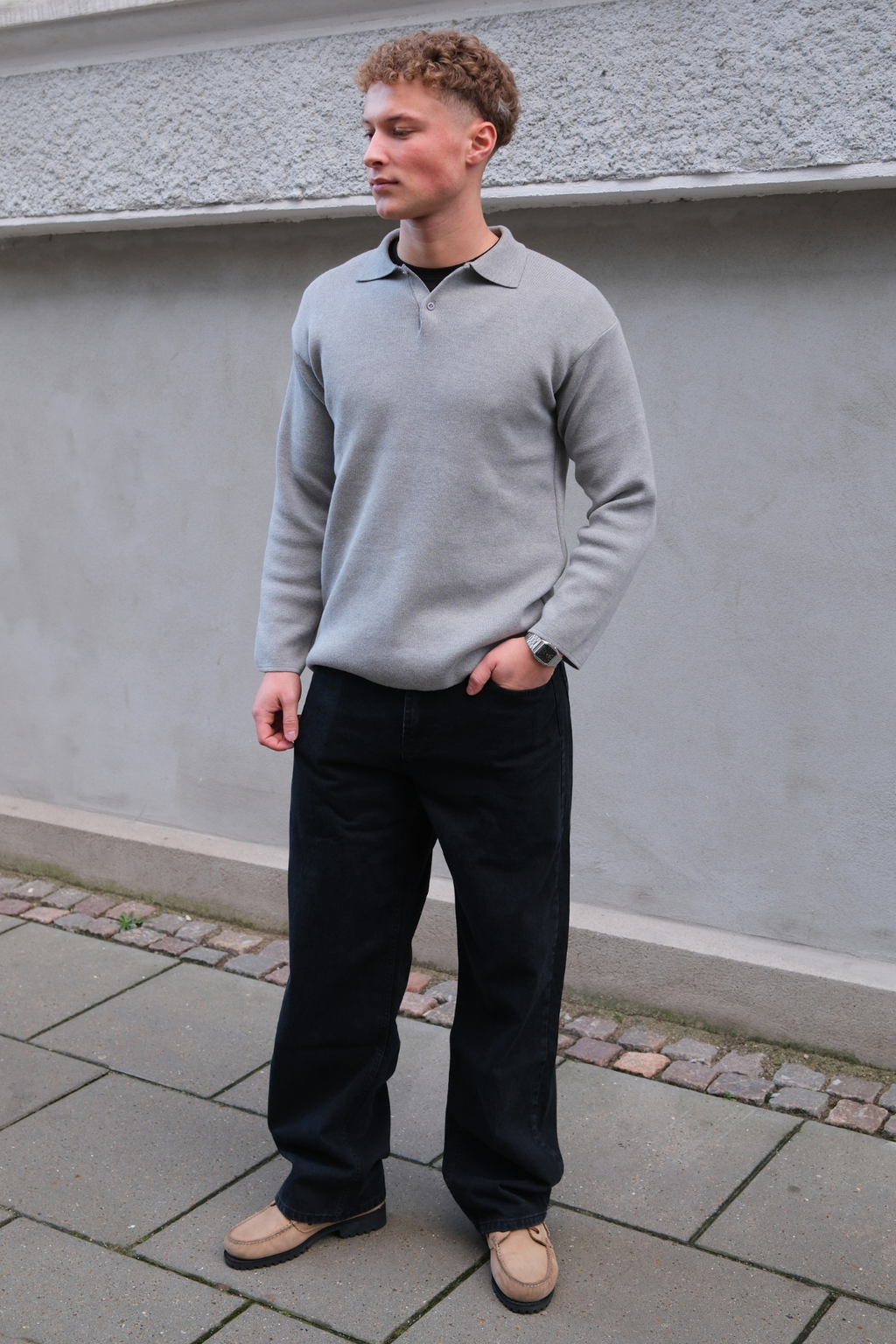 William Regular Jeans - Helt Svart