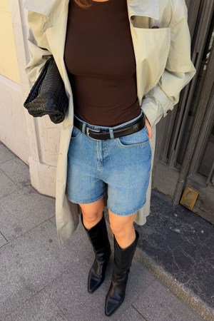 Denim Shorts - Medium Blue Denim
