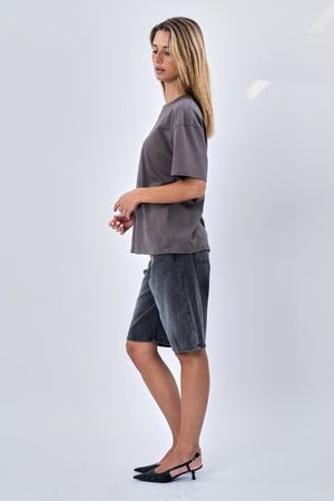 Heavy Boxfit Tee - Mørk Grå
