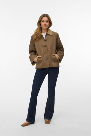 Chelseafia Short Jacket - Brun