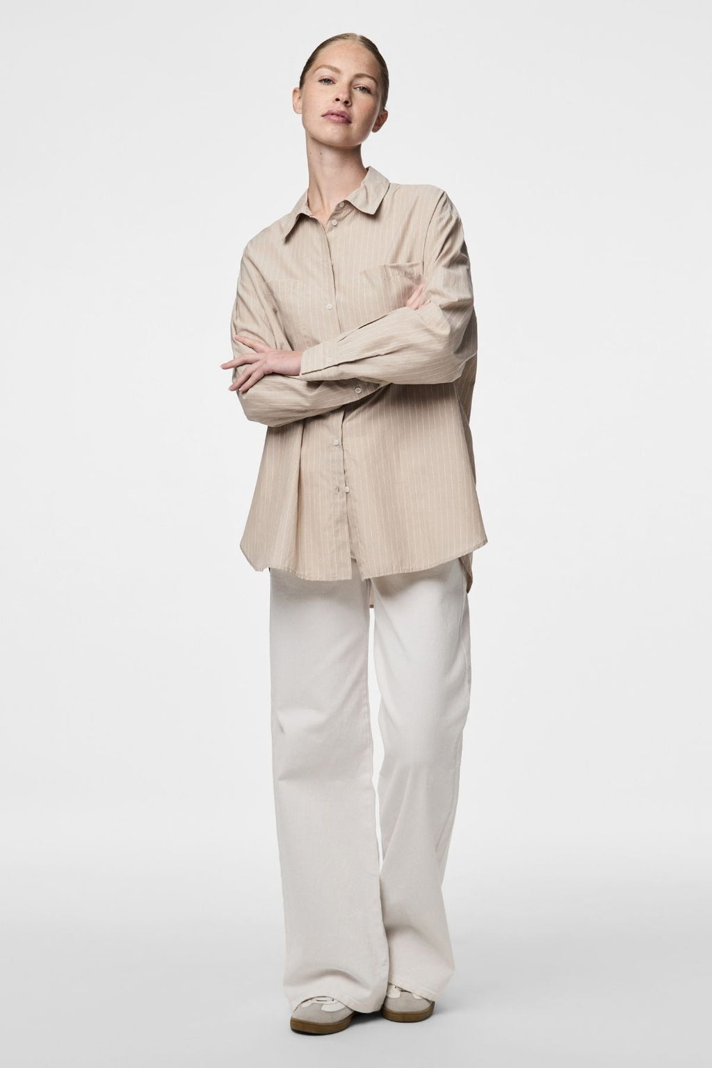 Melia Loose Shirt - Crockery