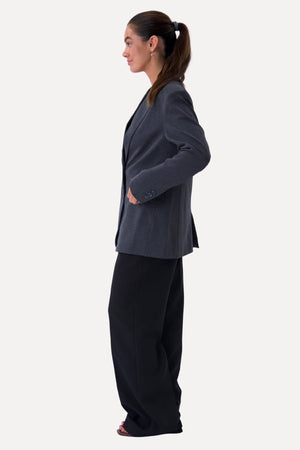 Klassisk fit Blazer - Mørk Grå