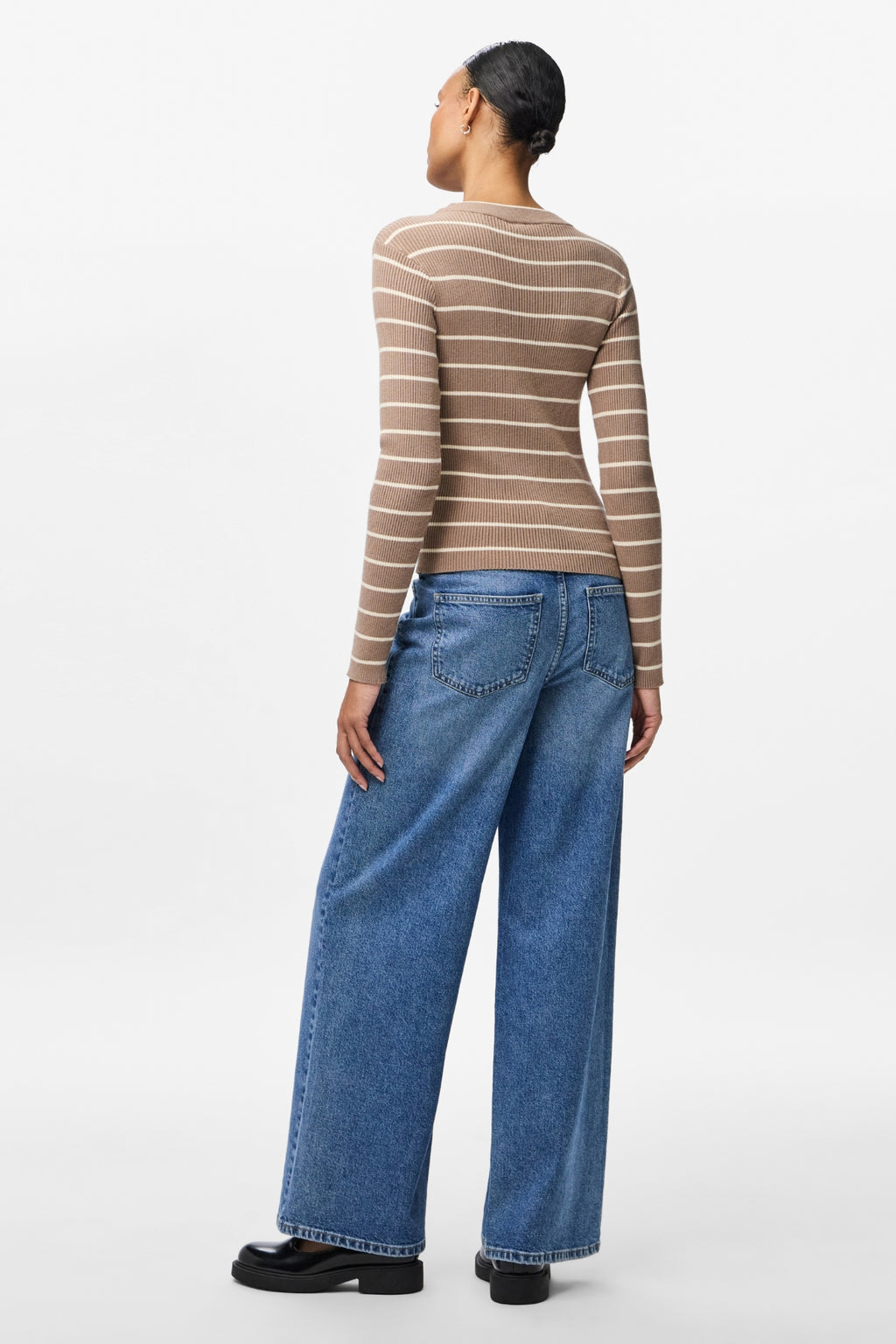 Mira New O-Neck Knit - Greige/Bjørk