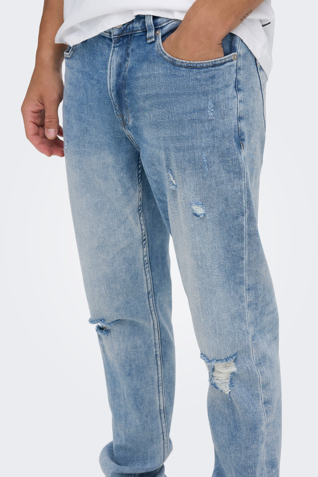 Weft Reg Blå Jeans - Blue Denim