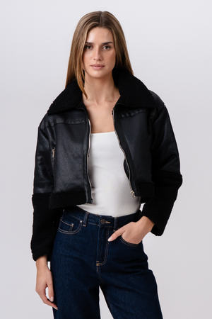 Daisy Shearling Jakke - Sort