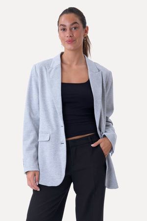 Klassisk fit Blazer - Lys Grå
