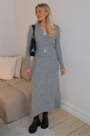 Nova Knit Skirt - Grå