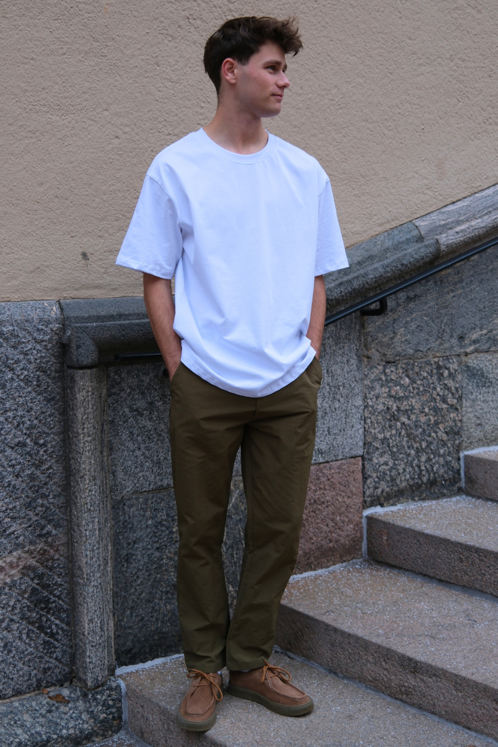 Heavy Boxfit T-skjorte - Hvit