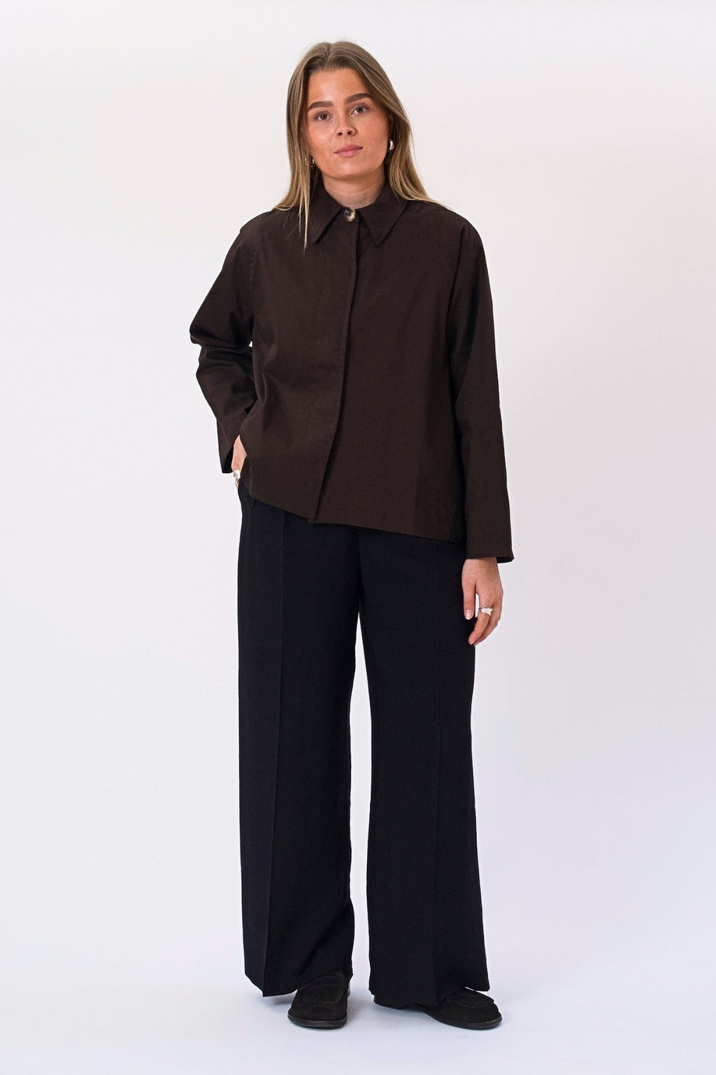 Mavis Short Jacket - Mørkebrun