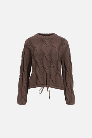 Bay Strikkegenser - Seal Brown