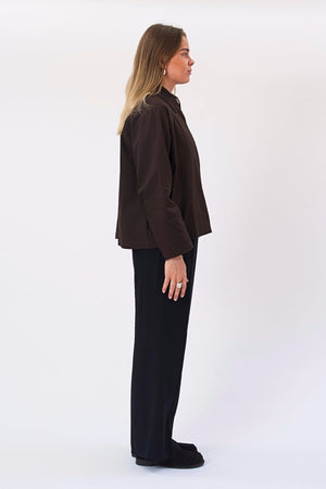 Mavis Short Jacket - Mørkebrun