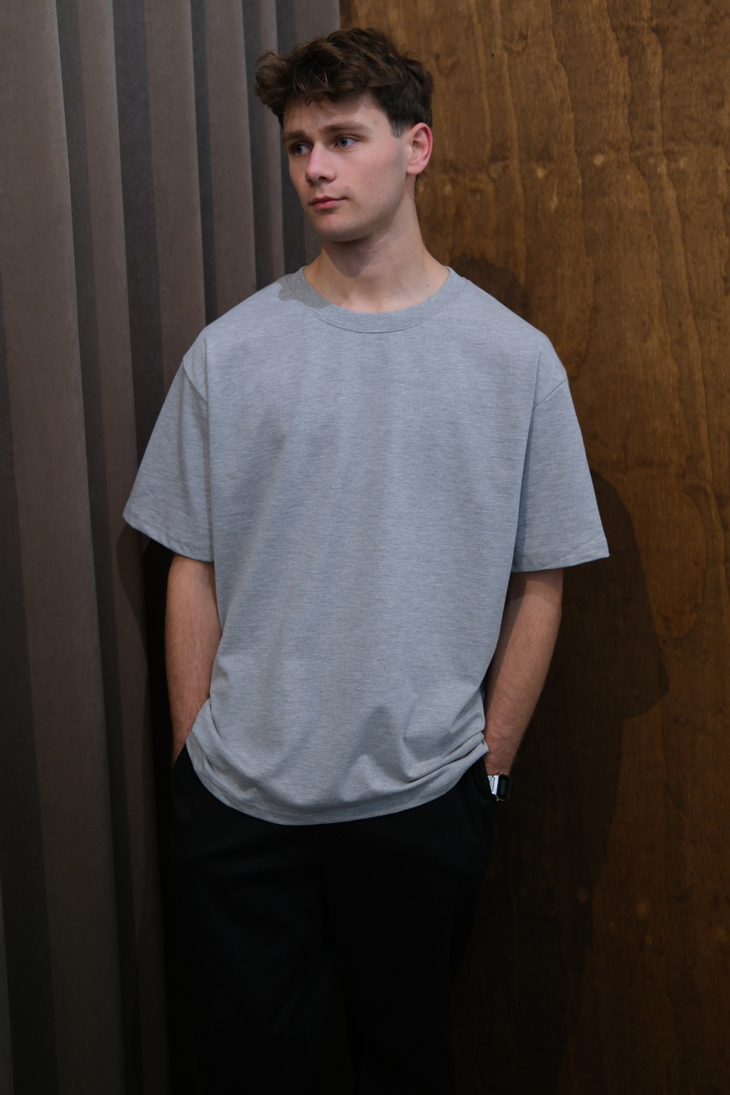 Heavy Boxfit T-skjorte - Mørkegrå