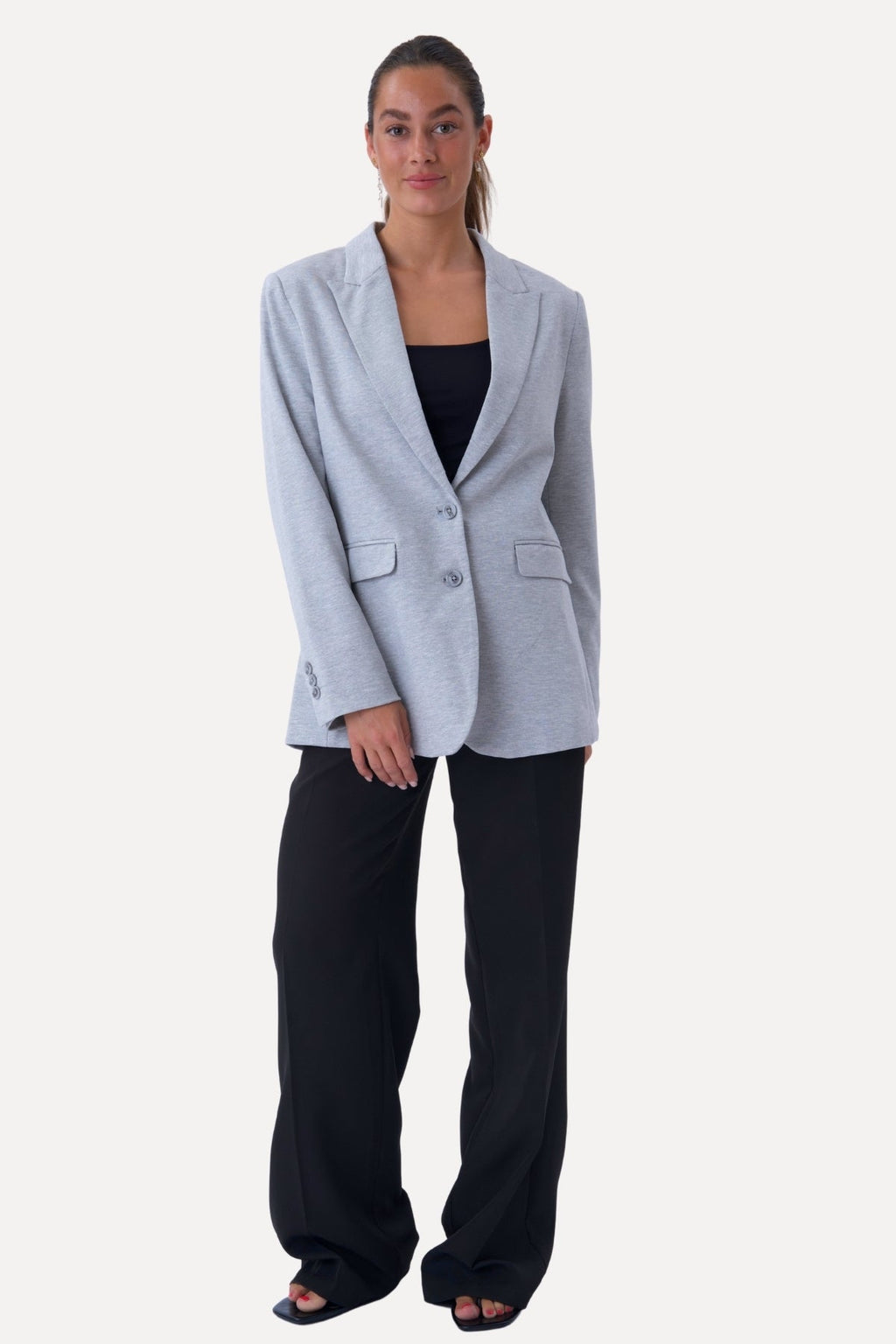 Klassisk fit Blazer - Lys Grå