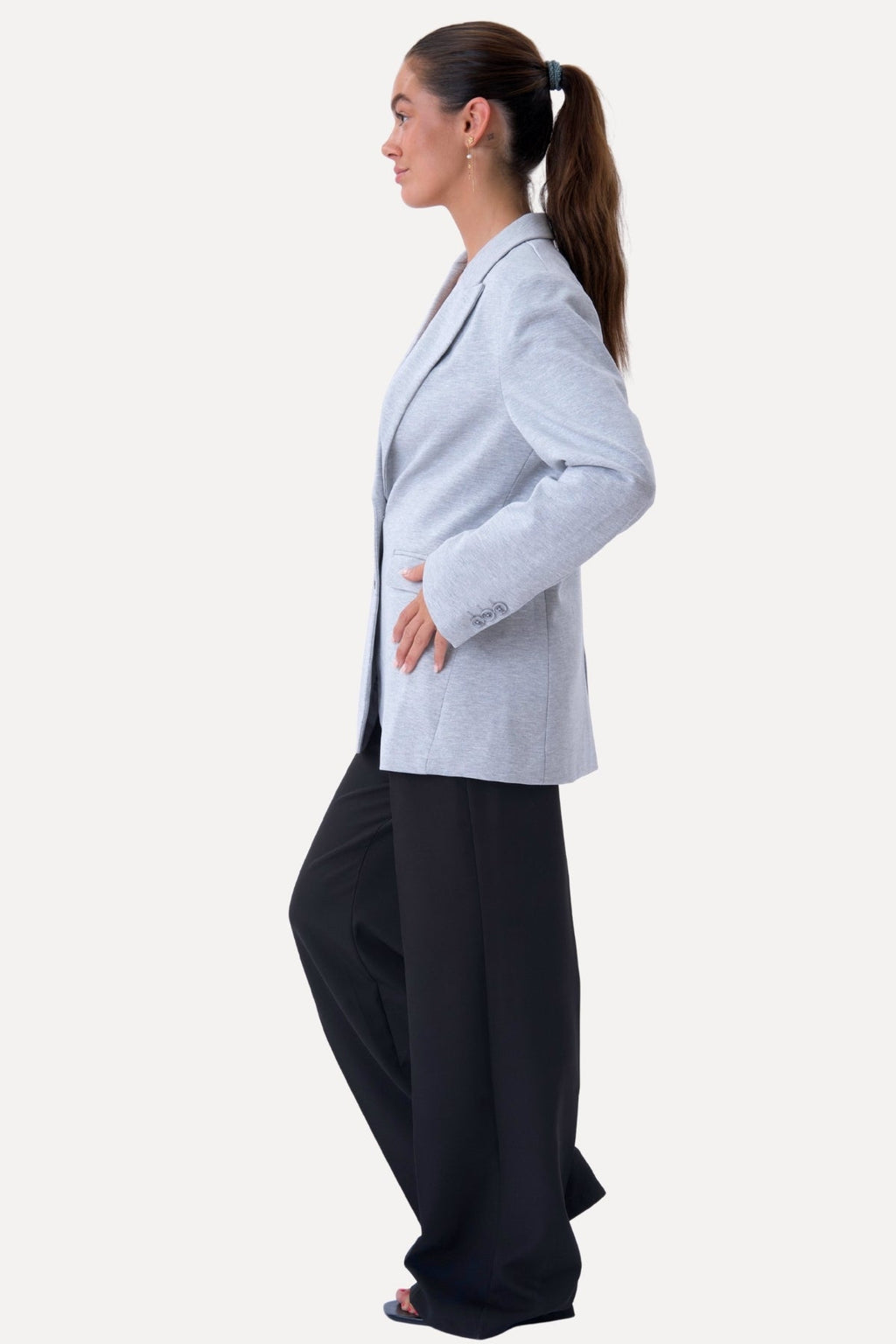 Klassisk fit Blazer - Lys Grå