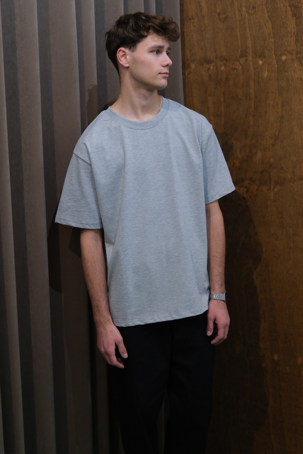 Heavy Boxfit T-skjorte - Mørkegrå