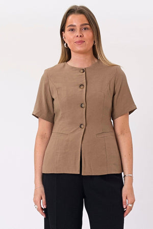 Isolde Blazer - Lys Brun