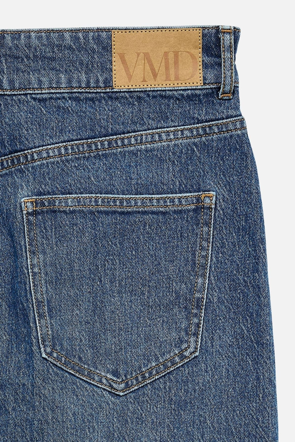 Tessa Pocket Short Skirt - Medium Blue Denim