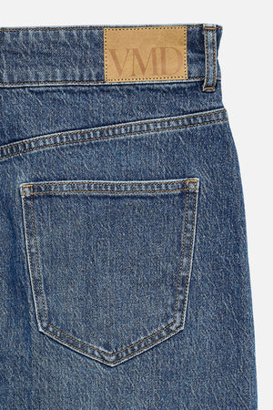 Tessa Pocket Short Skirt - Medium Blue Denim