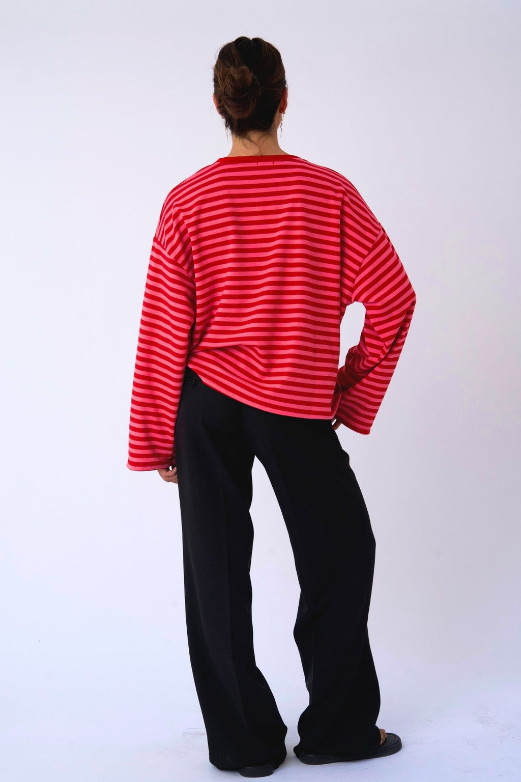 Cleo Bluse - Rød/Rosa