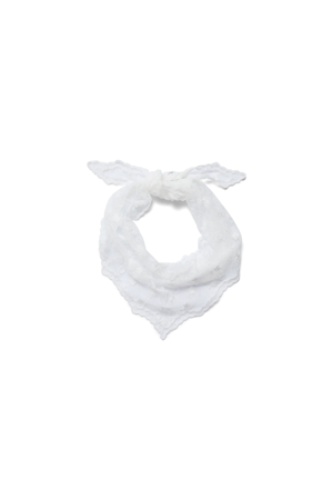 Silja Blonde Trekantskjerf - Hvit