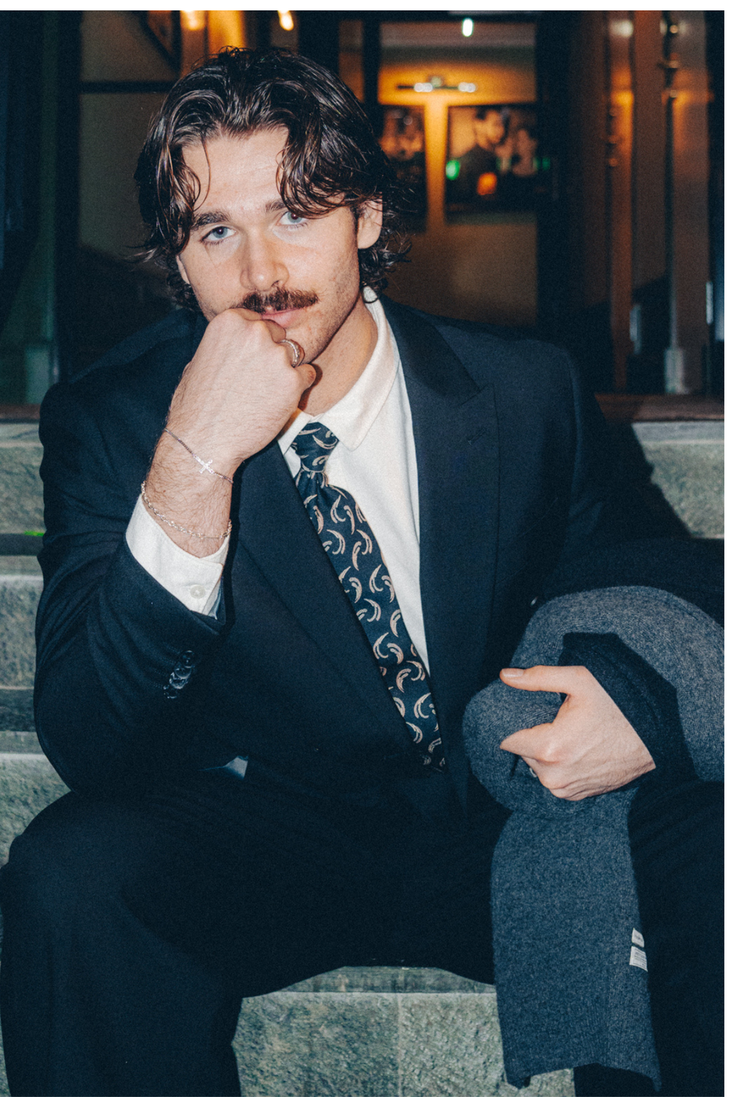 Premium Dobbeltspent Blazer - Svart