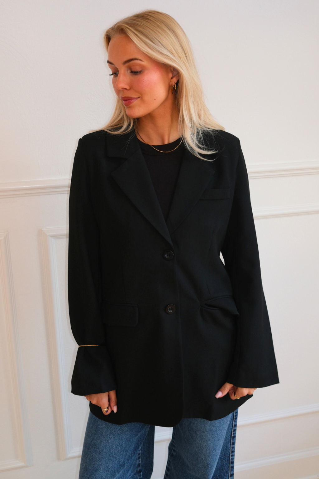 Claire Oversized Blazer - Svart
