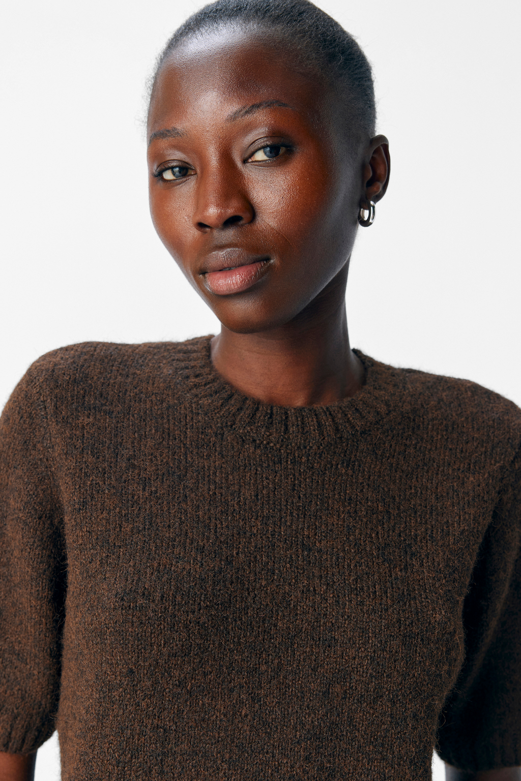 Aggia S/S Strikkegenser - Sjöbrun