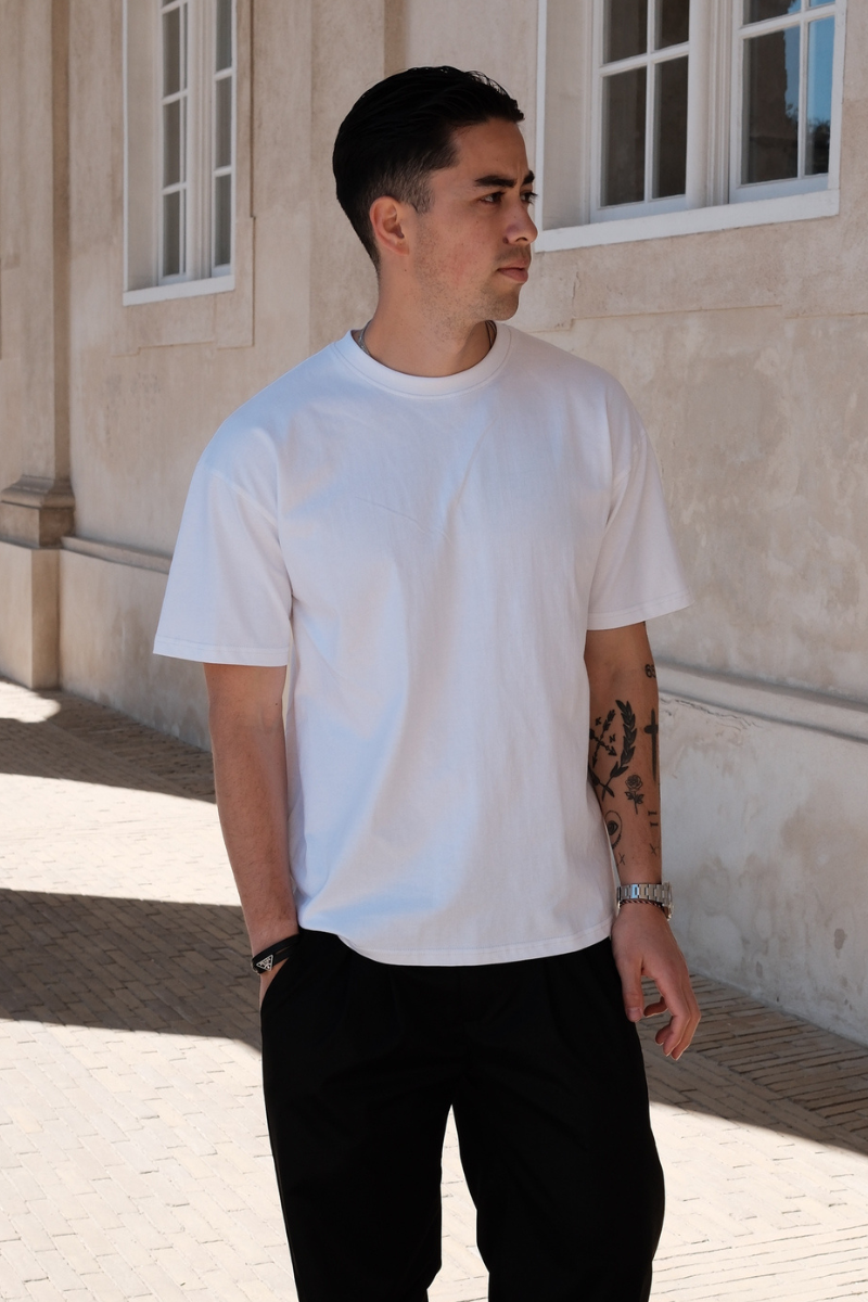 Heavy Boxfit Tee - Hvit