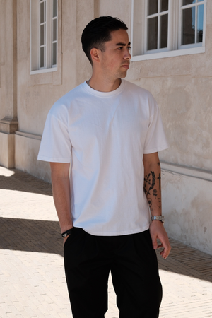Heavy Boxfit Tee - Hvit