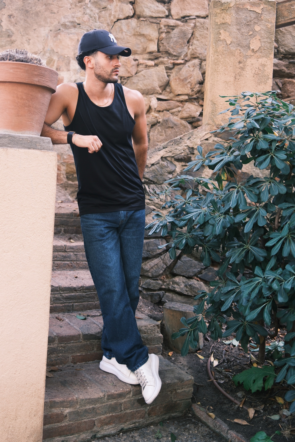 Basic Tank top - Svart