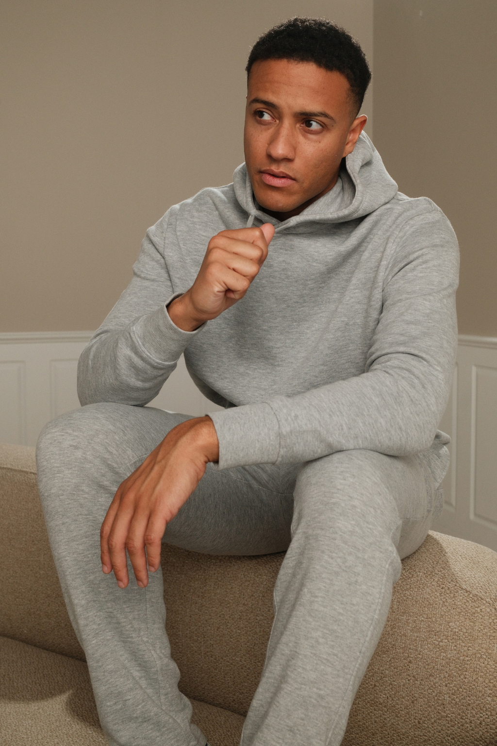 Essensiell Hoodie Sweatsuit - Gray