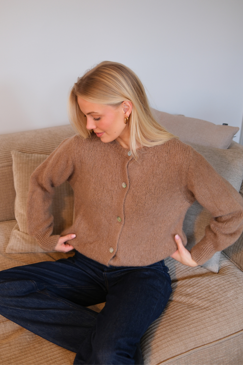 Anna Cardigan - Brun