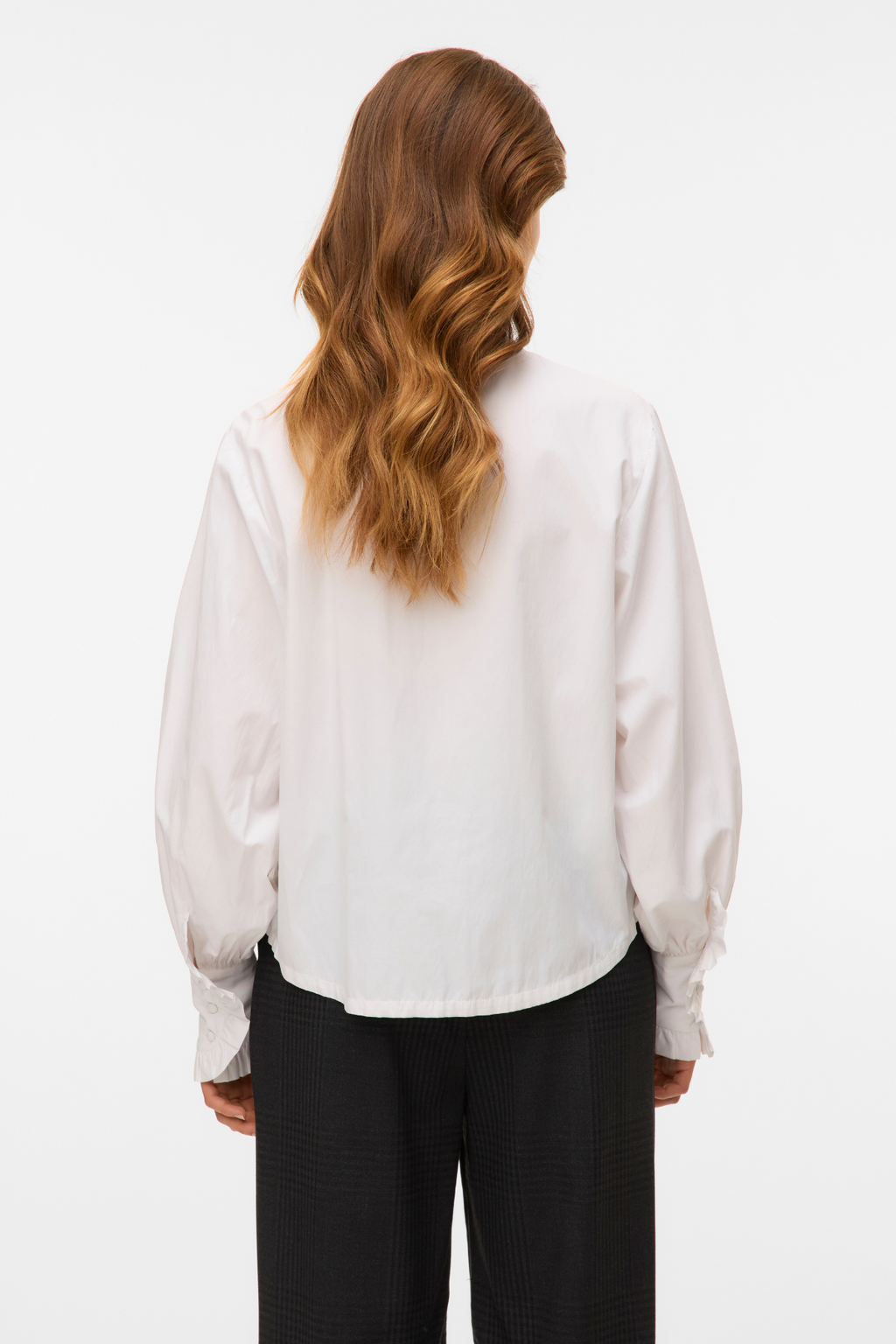 Fanni Ruffel Top - Snøhvit