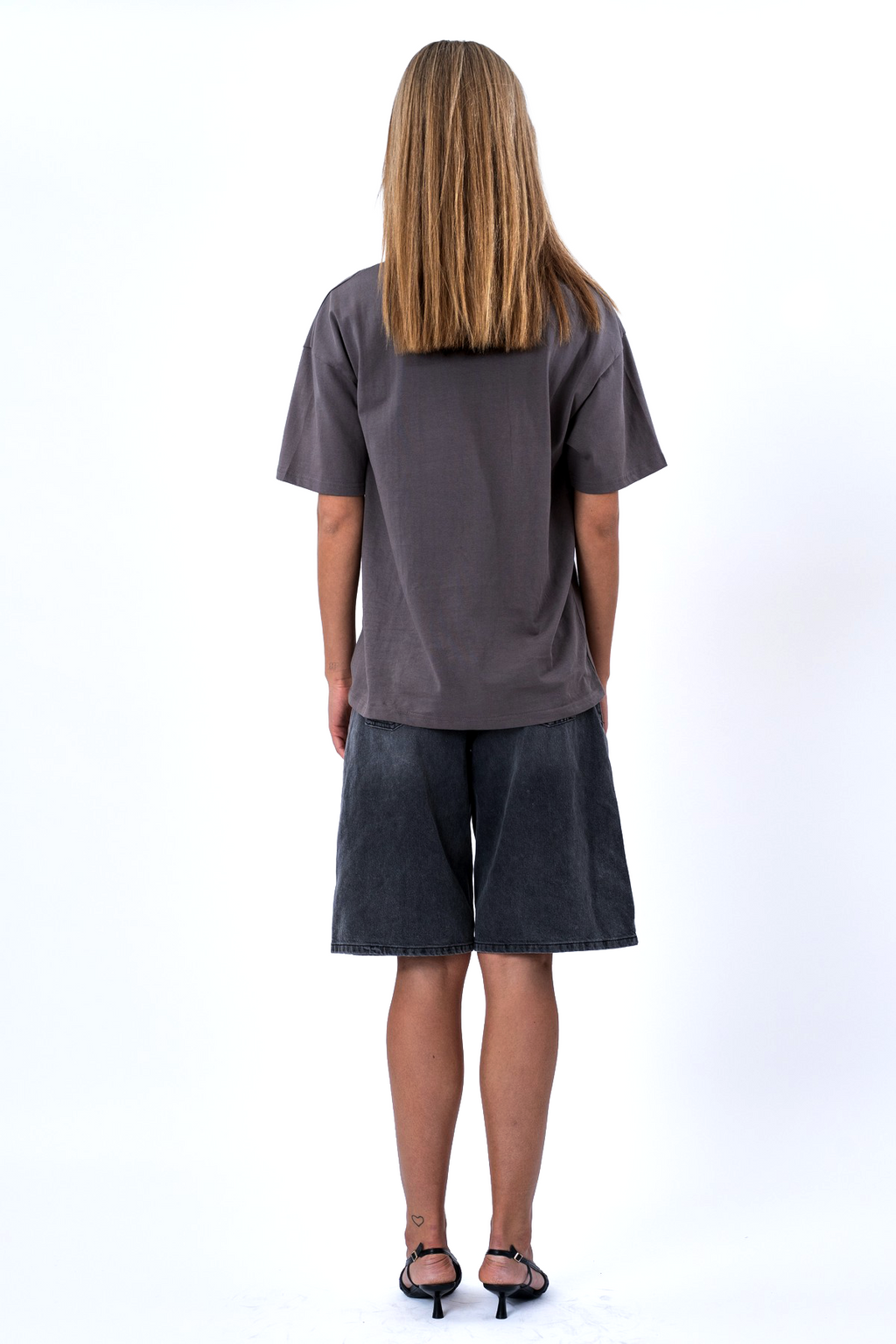Heavy Boxfit Tee - Mørk Grå